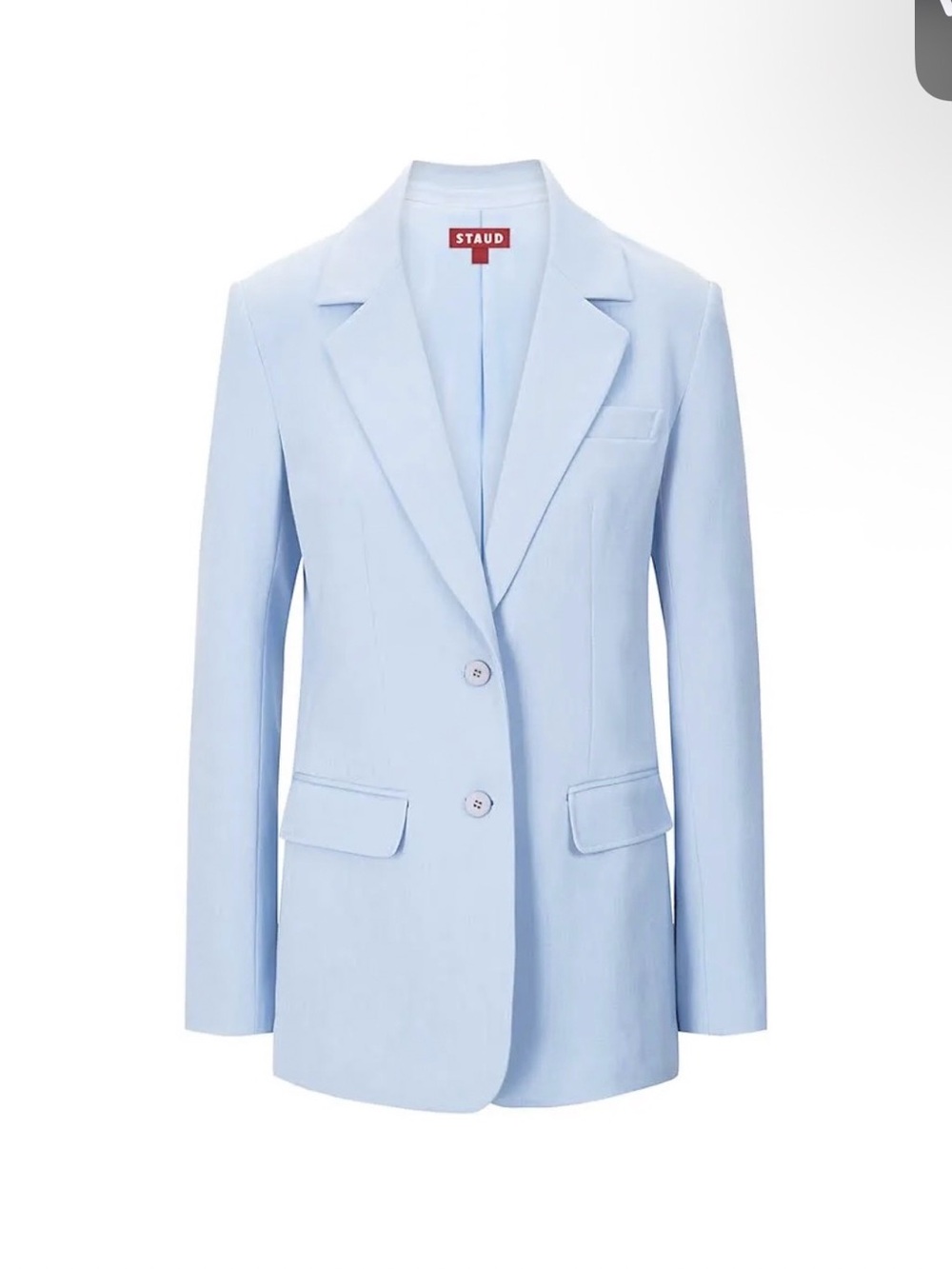 STAUD Women's Light Blue City Blazer